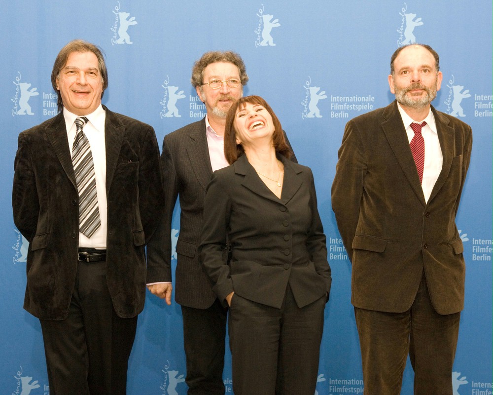 Жерар Мейлан, Робер Гедигян, Ариан Аскарид и Жан-Пьер Даруссен на Берлинале, 2008 год
