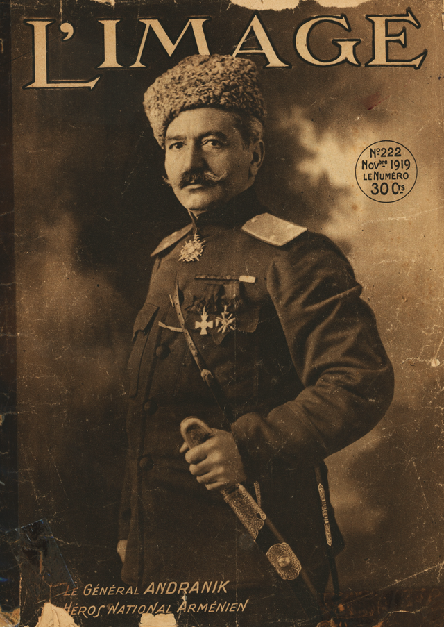 Генерал Озанян на обложке французского журнала L'image