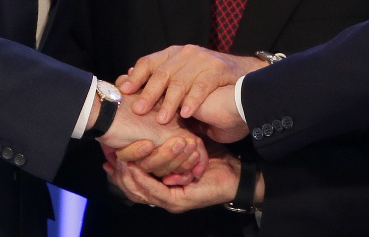 Соглашение о присоединении Армении в ЕАЭС, 2014 год. Фото: Михаил Метцель