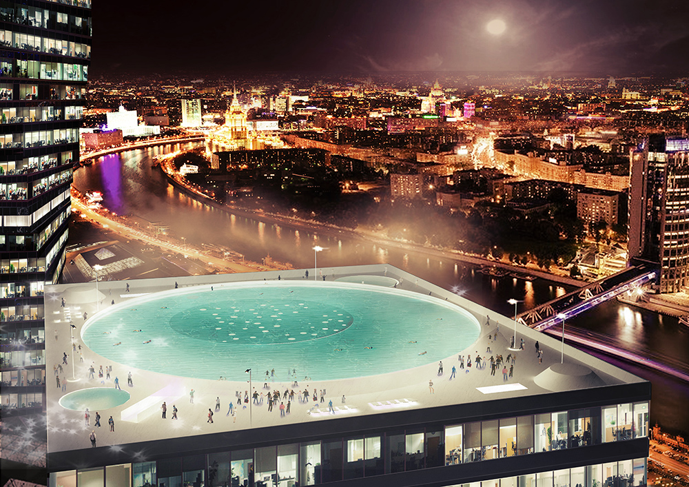 Сити. Концепция развития территорий у Москвы-реки.